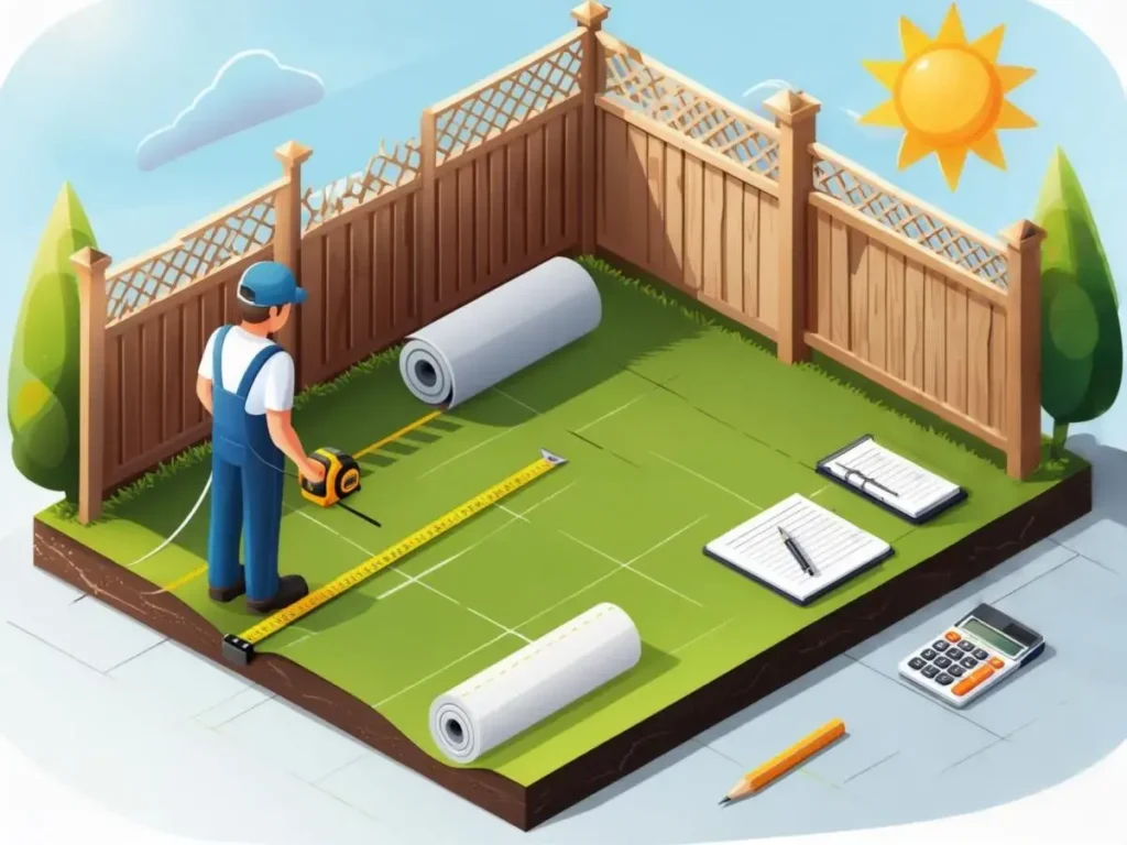 misurare gli spazi per installare erba sintetica