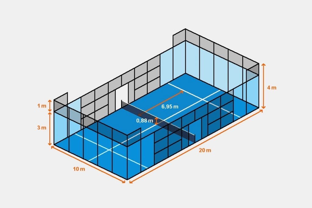 campo padel misure e altezze mondialgreen