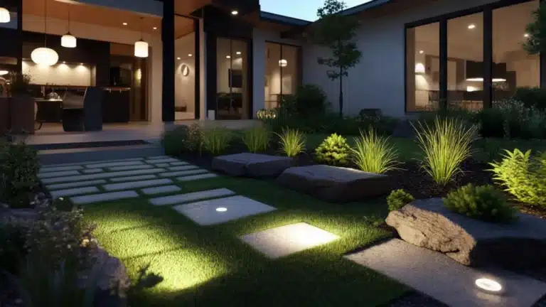 idee giardino con prato sintetico